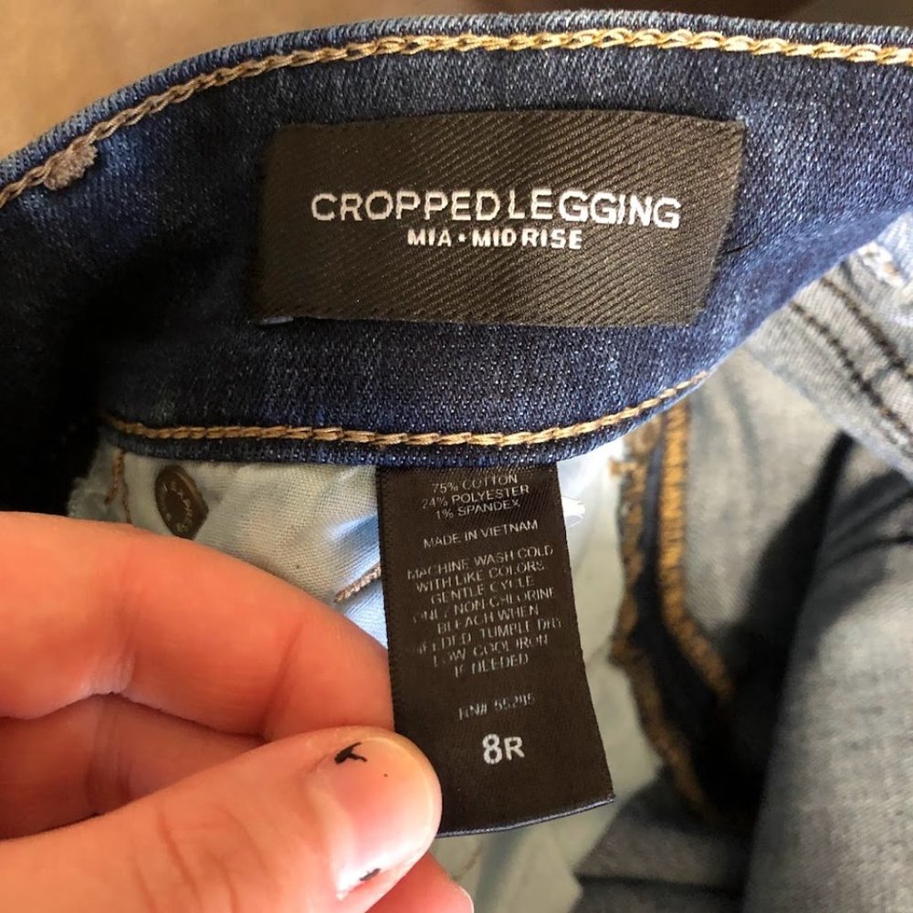 Express Cropped Mid Rise Jeans - Picture 6 of 7